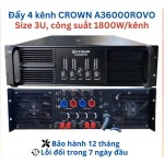 Cục đẩy 4 kênh Crown A36000ROVO 96 sò